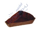 КУ(Т)  Тарталетка треугольник Т1 коричневая, 102х102х78 мм (1000/10 000)